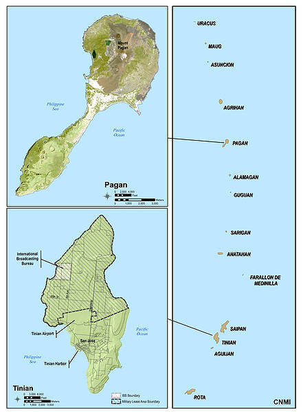Map of CNMI Islands